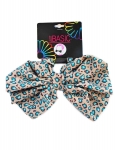 SCRUNCHIES WITH LARGE BOW ANIMAL PRINT